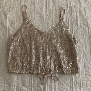 sparkly tank top